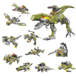 XINGBAO XB-57016 57016 XB57016 non  TYRANNOSAURUS REX CƠ HỌC (10 TRONG 1) bộ đồ chơi xếp lắp ráp ghép mô hình Creator Sáng Tạo 1159 khối