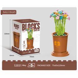 Decool 52031 Jisi 52031 non  CỐC CÀ PHÊ KIỂU CÂY NHỎ 12 bộ đồ chơi xếp lắp ráp ghép mô hình Flowers Hoa