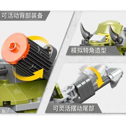 XINGBAO XB-57016 57016 XB57016 non  TYRANNOSAURUS REX CƠ HỌC (10 TRONG 1) bộ đồ chơi xếp lắp ráp ghép mô hình Creator Sáng Tạo 1159 khối