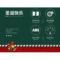 REOBRIX 66003 non  CHRISTMAS TOWN. bộ đồ chơi xếp lắp ráp ghép mô hình Seasonal CHRISTMAS IN TOWN Mùa Lễ Hội 1201 khối