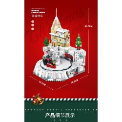 REOBRIX 66003 non  CHRISTMAS TOWN. bộ đồ chơi xếp lắp ráp ghép mô hình Seasonal CHRISTMAS IN TOWN Mùa Lễ Hội 1201 khối