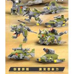 XINGBAO XB-57016 57016 XB57016 non  TYRANNOSAURUS REX CƠ HỌC (10 TRONG 1) bộ đồ chơi xếp lắp ráp ghép mô hình Creator Sáng Tạo 1159 khối