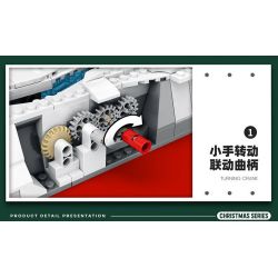 REOBRIX 66003 non  CHRISTMAS TOWN. bộ đồ chơi xếp lắp ráp ghép mô hình Seasonal CHRISTMAS IN TOWN Mùa Lễ Hội 1201 khối