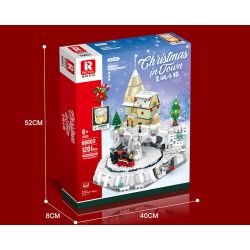 REOBRIX 66003 non  CHRISTMAS TOWN. bộ đồ chơi xếp lắp ráp ghép mô hình Seasonal CHRISTMAS IN TOWN Mùa Lễ Hội 1201 khối