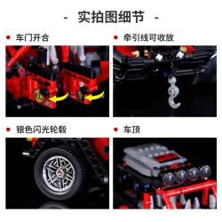 GBL KY1032 1032 non  SUV WRANGLER MÀU ĐỎ bộ đồ chơi xếp lắp ráp ghép mô hình  PROJECT MACHINE Kỹ Thuật Công Nghệ Cao Mô Hình Phương Tiện 664 khối