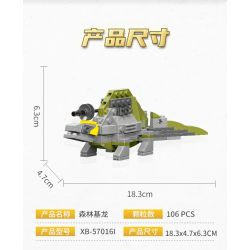 XINGBAO XB-57016 57016 XB57016 non  TYRANNOSAURUS REX CƠ HỌC (10 TRONG 1) bộ đồ chơi xếp lắp ráp ghép mô hình Creator Sáng Tạo 1159 khối