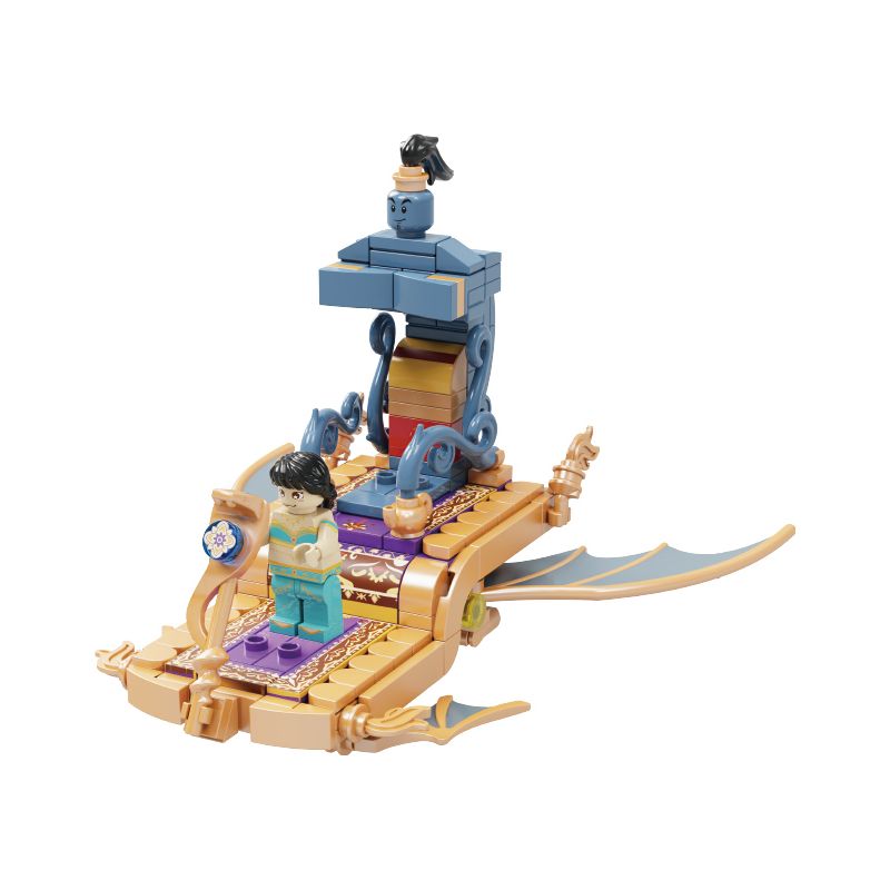 WEKKI 506180 non  THẢM THẦN CÔNG CHÚA JASMINE bộ đồ chơi xếp lắp ráp ghép mô hình FAIRY TALE TOWN MINI-CAR MAGIC CARPET AIRCRAFT 205 khối