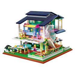 ZHEGAO DZ6110 6110 non  BIỆT THỰ NẮNG bộ đồ chơi xếp lắp ráp ghép mô hình Creator SUNSHINE VILLA Sáng Tạo 2395 khối