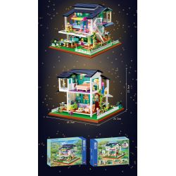 ZHEGAO DZ6110 6110 non  BIỆT THỰ NẮNG bộ đồ chơi xếp lắp ráp ghép mô hình Creator SUNSHINE VILLA Sáng Tạo 2395 khối