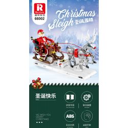 REOBRIX 66002 non  GIÁNG SINH XE TRƯỢT TUYẾT bộ đồ chơi xếp lắp ráp ghép mô hình Seasonal CHRISTMAS SLEIGH Mùa Lễ Hội 1572 khối