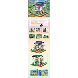 ZHEGAO DZ6110 6110 non  BIỆT THỰ NẮNG bộ đồ chơi xếp lắp ráp ghép mô hình Creator SUNSHINE VILLA Sáng Tạo 2395 khối