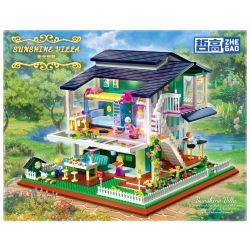 ZHEGAO DZ6110 6110 non  BIỆT THỰ NẮNG bộ đồ chơi xếp lắp ráp ghép mô hình Creator SUNSHINE VILLA Sáng Tạo 2395 khối
