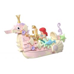WEKKI 506179 non  SEAMANIC NÀNG TIÊN CÁ bộ đồ chơi xếp lắp ráp ghép mô hình FAIRY TALE TOWN MINI-CAR MAGIC VEHICLE 159 khối