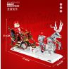 REOBRIX 66002 non  GIÁNG SINH XE TRƯỢT TUYẾT bộ đồ chơi xếp lắp ráp ghép mô hình Seasonal CHRISTMAS SLEIGH Mùa Lễ Hội 1572 khối
