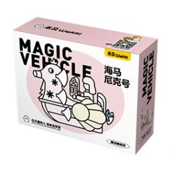 WEKKI 506179 non  SEAMANIC NÀNG TIÊN CÁ bộ đồ chơi xếp lắp ráp ghép mô hình FAIRY TALE TOWN MINI-CAR MAGIC VEHICLE 159 khối