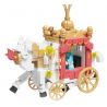 WEKKI 506178 non  CÔ BÉ LỌ LEM BMW bộ đồ chơi xếp lắp ráp ghép mô hình FAIRY TALE TOWN MINI-CAR FASTER CARRIGE 221 khối