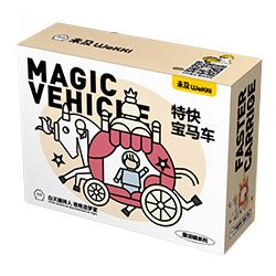 WEKKI 506178 non  CÔ BÉ LỌ LEM BMW bộ đồ chơi xếp lắp ráp ghép mô hình FAIRY TALE TOWN MINI-CAR FASTER CARRIGE 221 khối