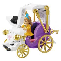 WEKKI 506177 non  THỎ CỔ ĐIỂN CÔ BÉ ALICE bộ đồ chơi xếp lắp ráp ghép mô hình FAIRY TALE TOWN MINI-CAR RIBBIT BUBBLE 197 khối
