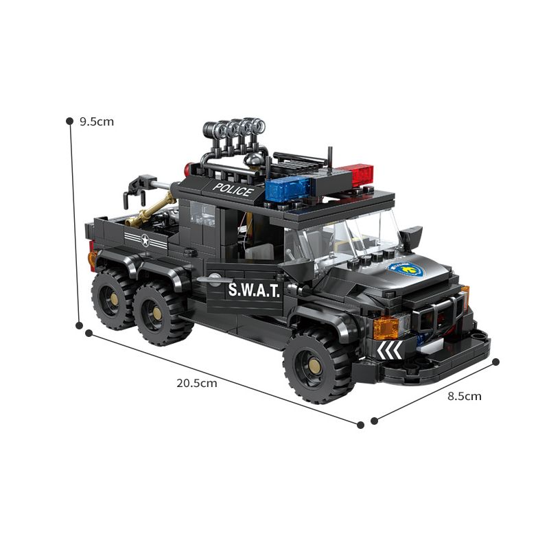 Kazi KY67284 67284 non  XE XỬ LÝ BOM ĐA CHỨC NĂNG bộ đồ chơi xếp lắp ráp ghép mô hình 424 khối