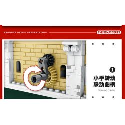 REOBRIX 66001 non  ÔNG GIÀ NOEN bộ đồ chơi xếp lắp ráp ghép mô hình Seasonal SANTA COMING Mùa Lễ Hội 1039 khối