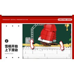 REOBRIX 66001 non  ÔNG GIÀ NOEN bộ đồ chơi xếp lắp ráp ghép mô hình Seasonal SANTA COMING Mùa Lễ Hội 1039 khối