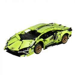 LEDO LD0754 0754 non  XE THỂ THAO MÀU XANH LÁ CÂY bộ đồ chơi xếp lắp ráp ghép mô hình  RAMBO SPORTS CAR Kỹ Thuật Công Nghệ Cao Mô Hình Phương Tiện 1280 khối