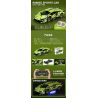 LEDO LD0754 0754 non  XE THỂ THAO MÀU XANH LÁ CÂY bộ đồ chơi xếp lắp ráp ghép mô hình  RAMBO SPORTS CAR Kỹ Thuật Công Nghệ Cao Mô Hình Phương Tiện 1280 khối