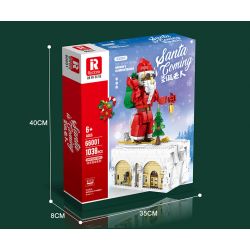 REOBRIX 66001 non  ÔNG GIÀ NOEN bộ đồ chơi xếp lắp ráp ghép mô hình Seasonal SANTA COMING Mùa Lễ Hội 1039 khối