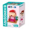 KEEPPLEY K20603 20603 non  SAKUO NI NI. bộ đồ chơi xếp lắp ráp ghép mô hình Crayon Shin-Chan Cậu Bé Bút Chì