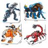 PanlosBrick 626005 Panlos Brick 626005 non  MECHA BEHEMOTH 4 LOẠI bộ đồ chơi xếp lắp ráp ghép mô hình 1268 khối