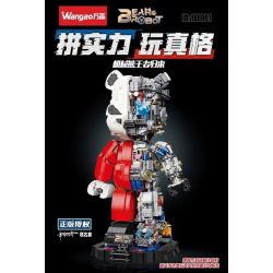 WANGAO 188001 non  GẤU CƠ BẠO LỰC 400% bộ đồ chơi xếp lắp ráp ghép mô hình BEAR ROBOT MECHANICAL VIOLENCE 1471 khối