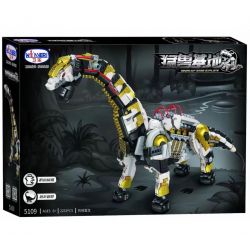 Winner 5109 non  BRONTOSAURUS CƠ KHÍ bộ đồ chơi xếp lắp ráp ghép mô hình DINOSAUR BASE EXPLORE 2253 khối