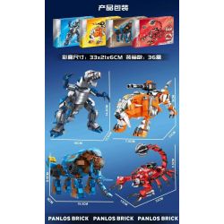 PanlosBrick 626005 Panlos Brick 626005 non  MECHA BEHEMOTH 4 LOẠI bộ đồ chơi xếp lắp ráp ghép mô hình 1268 khối
