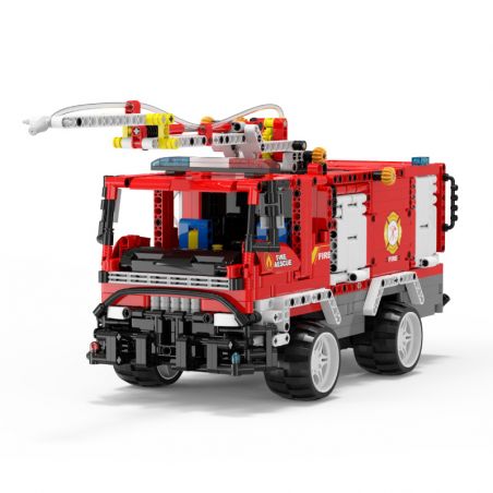 QIZHILE 6523 non  XE CỨU HỎA HỘ bộ đồ chơi xếp lắp ráp ghép mô hình  JETTING FIRE ENGINE Kỹ Thuật Công Nghệ Cao Mô Hình Phương Tiện 1320 khối