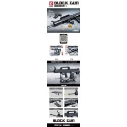 SEMBO 702990 non  95-1 SÚNG TRƯỜNG TỰ ĐỘNG bộ đồ chơi xếp lắp ráp ghép mô hình QBZ-95-1 1601 khối