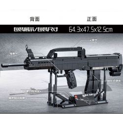 SEMBO 702990 non  95-1 SÚNG TRƯỜNG TỰ ĐỘNG bộ đồ chơi xếp lắp ráp ghép mô hình QBZ-95-1 1601 khối