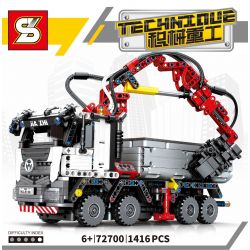 SHENG YUAN SY 72700 non  KỸ THUẬT XE TẢI HẠNG NẶNG bộ đồ chơi xếp lắp ráp ghép mô hình TECHINQUE 1416 khối