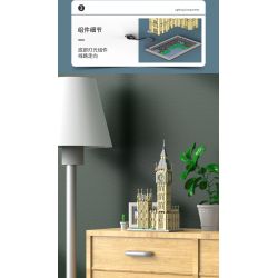 XINGBAO XB-18025 18025 XB18025 non  ĐỒNG HỒ LỚN bộ đồ chơi xếp lắp ráp ghép mô hình Buildings BIG BEN 815 khối
