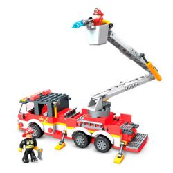 MEGA BLOKS GLK54 non  XE CỨU HỎA HỘ THÀNH PHỐ bộ đồ chơi xếp lắp ráp ghép mô hình City 244 khối