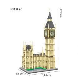 XINGBAO XB-18025 18025 XB18025 non  ĐỒNG HỒ LỚN bộ đồ chơi xếp lắp ráp ghép mô hình Buildings BIG BEN 815 khối