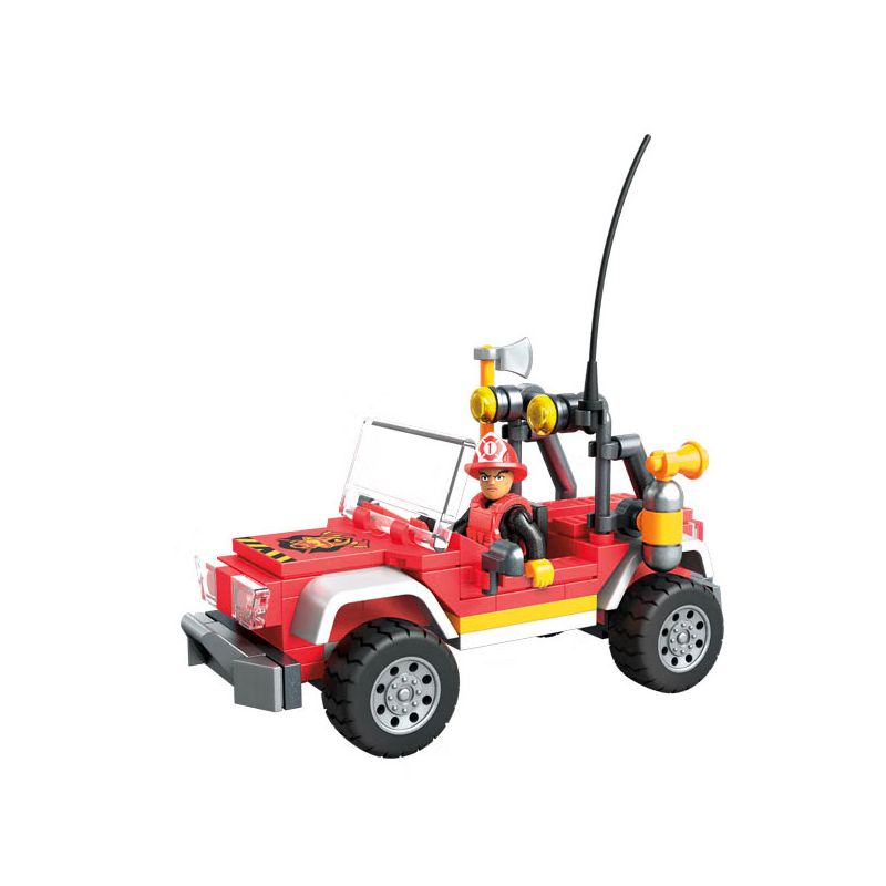 MEGA BLOKS GLK53 non  CỨU HỘ THÀNH PHỐ XE HỎA NHỎ bộ đồ chơi xếp lắp ráp ghép mô hình City 114 khối