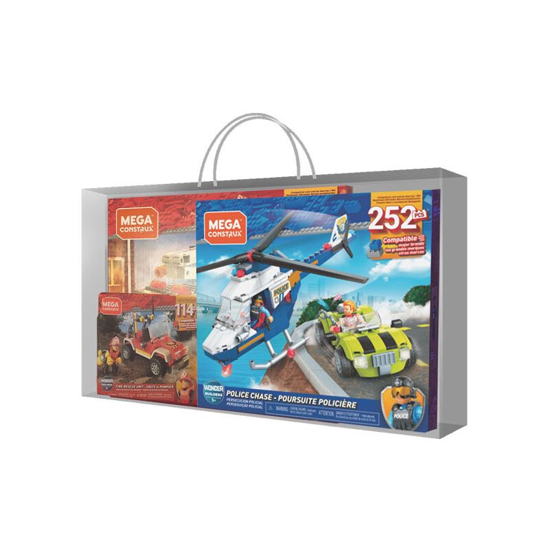 MEGA BLOKS HGL40 non  GÓI GIÁ TRỊ CỨU HỘ THÀNH PHỐ bộ đồ chơi xếp lắp ráp ghép mô hình City 252 khối