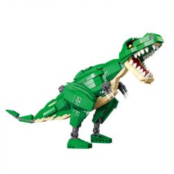 GUDI 50102 non  HUNG DỮ TYRANNOSAURUS REX BRACHIOSAURUS TRICERATOPS bộ đồ chơi xếp lắp ráp ghép mô hình CREATIVE WORKS 372 khối