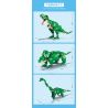 GUDI 50102 non  HUNG DỮ TYRANNOSAURUS REX BRACHIOSAURUS TRICERATOPS bộ đồ chơi xếp lắp ráp ghép mô hình CREATIVE WORKS 372 khối