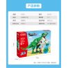 GUDI 50102 non  HUNG DỮ TYRANNOSAURUS REX BRACHIOSAURUS TRICERATOPS bộ đồ chơi xếp lắp ráp ghép mô hình CREATIVE WORKS 372 khối