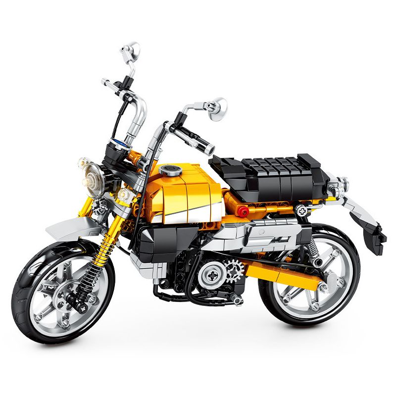 SEMBO 701605 non  XE MÁY KHỈ HONDA bộ đồ chơi xếp lắp ráp ghép mô hình  HONDA MONKEY Kỹ Thuật Công Nghệ Cao Mô Hình Phương Tiện 651 khối