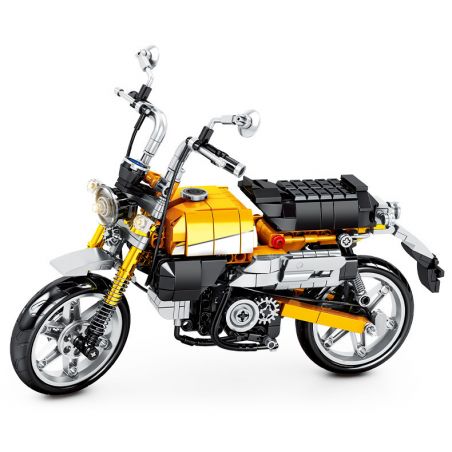 SEMBO 701605 non  XE MÁY KHỈ HONDA bộ đồ chơi xếp lắp ráp ghép mô hình  HONDA MONKEY Kỹ Thuật Công Nghệ Cao Mô Hình Phương Tiện 651 khối