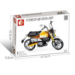 SEMBO 701605 non  XE MÁY KHỈ HONDA bộ đồ chơi xếp lắp ráp ghép mô hình  HONDA MONKEY Kỹ Thuật Công Nghệ Cao Mô Hình Phương Tiện 651 khối