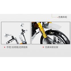 SEMBO 701605 non  XE MÁY KHỈ HONDA bộ đồ chơi xếp lắp ráp ghép mô hình  HONDA MONKEY Kỹ Thuật Công Nghệ Cao Mô Hình Phương Tiện 651 khối