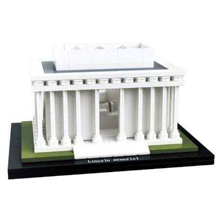 HSANHE CACO 6366 non  ĐÀI TƯỞNG NIỆM LINCOLN bộ đồ chơi xếp lắp ráp ghép mô hình Architecture Công Trình Kiến Trúc 251 khối